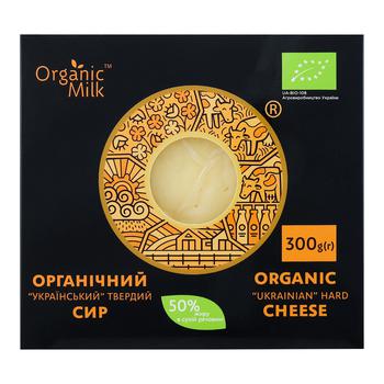 Organic Milk Organic Ukrainian Hard Cheese 50% 300g - buy, prices for WINETIME - photo 2