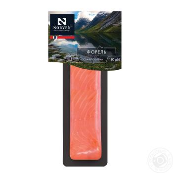 Norven slightly salted fish trout 180g - buy, prices for MegaMarket - photo 1