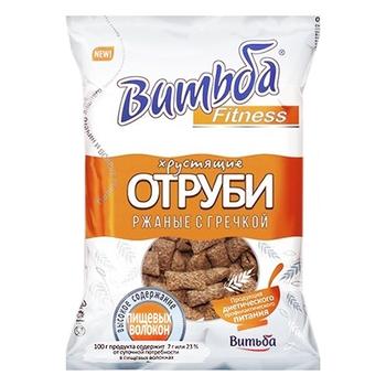 Отруби Витьба хрустящие ржаные с гречкой 130г - купить, цены на ULTRAMARKET - фото 1