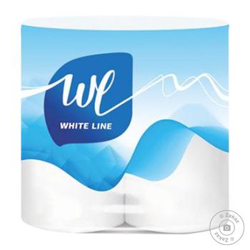 White Line 2-ply Toilet Paper 4pcs - buy, prices for Vostorg - photo 1