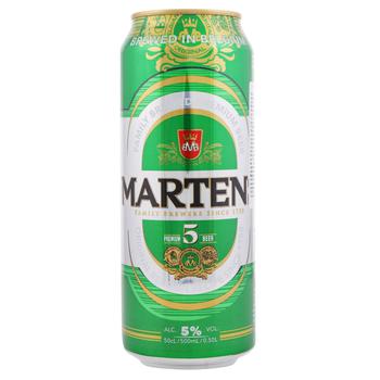 Marten Premium Light Beer 4.6% 0.5l