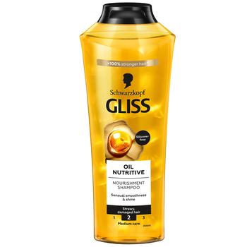 Schwarzkopf Gliss Kur Nourish Shampoo Oil Nutritive 400ml - buy, prices for NOVUS - photo 1