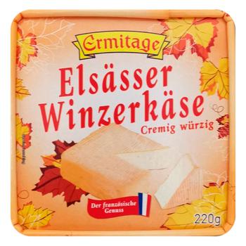 Сир Ermitage Elsasser Winzerkase 50% 220г - купити, ціни на Auchan - фото 1