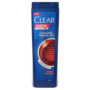 Шампунь Clear Men Ultimate Control 2в1 для мужчин 400мл