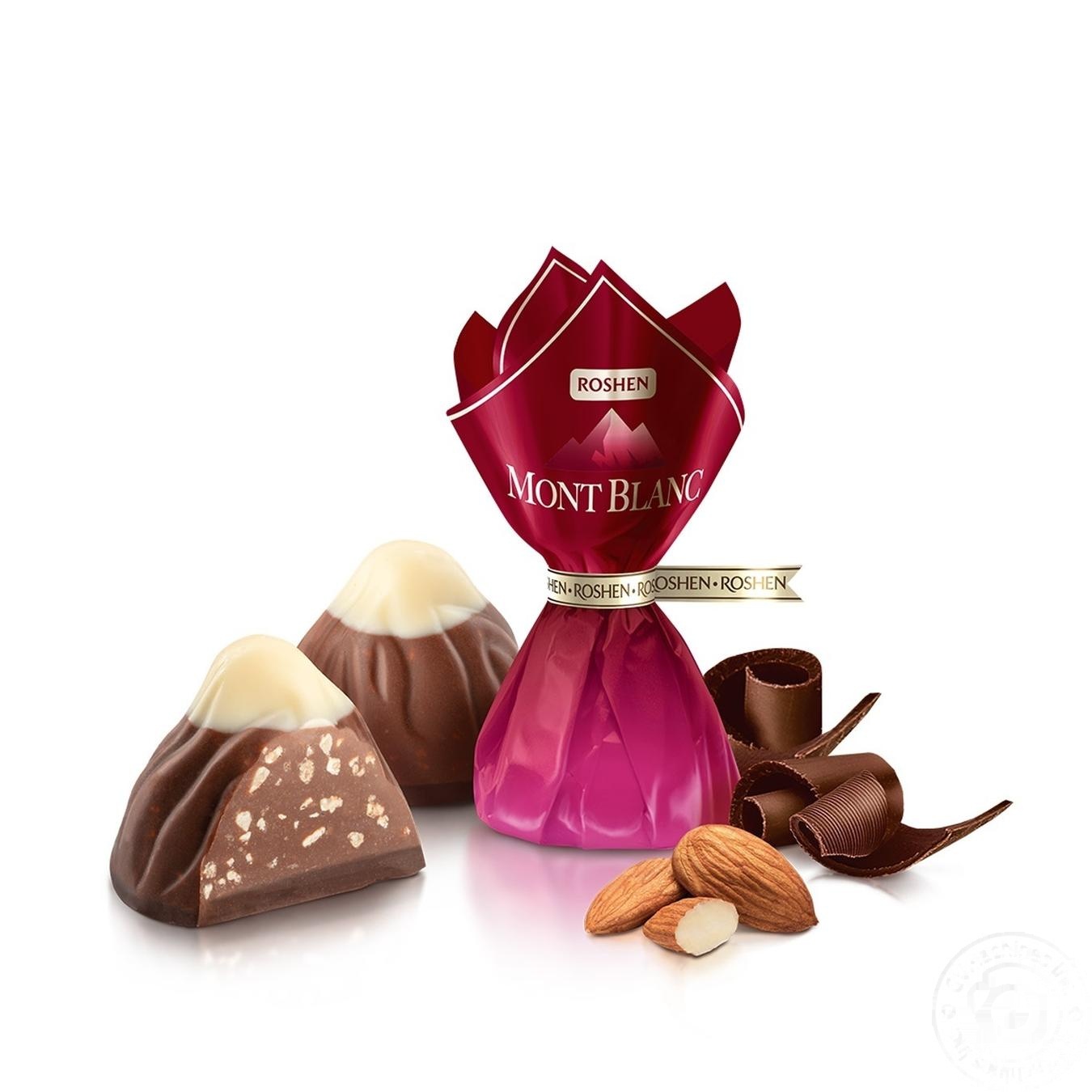 

Конфеты Roshen Монблан с дробленым миндалем весовые