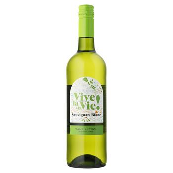 Вино Vive la Vie Sauvignon Blanc біле сухе 0,5% 0,75л - купити, ціни на Восторг - фото 1