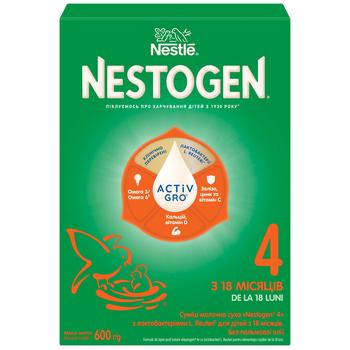 Смесь молочная сухая NESTLÉ® NESTOGEN® 4 с лактобактериями L. Reuteri для детей с 18 месяцев 600г