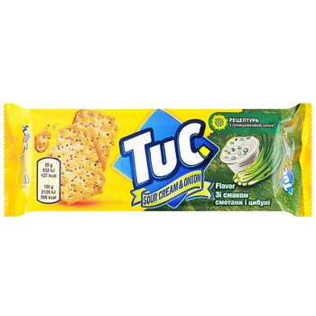 Tuc Sour Cream and Onion Flavored Cracker 100g - buy, prices for COSMOS - photo 1