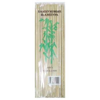 Koza For Kebab Bamboo Sticks 25cm*2.5mm 100pcs - buy, prices for Supermarket "Kharkiv" - photo 1