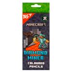 Yes Minecraft Diamond Miner Colored Pencils 12pcs