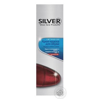 Крем-краска Silver для обуви красный 75мл купить, цены на МегаМаркет - фото 1