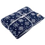 Provence Snowflake Plaid 100х150cm Blue with Lurex