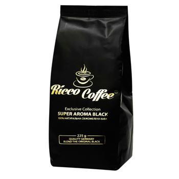 Кава Ricco Coffee Super Aroma Black мелена 225г - купити, ціни на Таврія В - фото 1