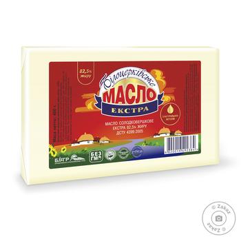Масло Білоцерківське Екстра солодковершкове 82,5% 400г купити, ціни на МегаМаркет - фото 1