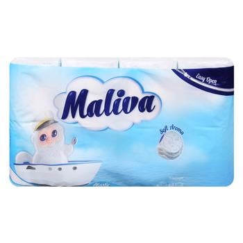 Maliva Atlantic 3-ply Toilet Paper 8pcs - buy, prices for Tavria V - photo 1