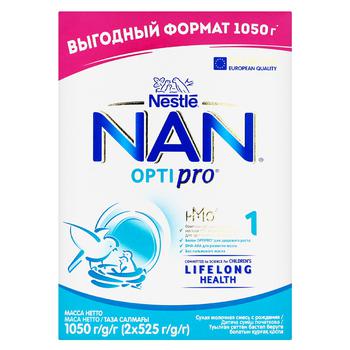 Nestle NAN 1 Optipro Dry Milk Mixture for Babies from Birth 1050g - buy, prices for NOVUS - photo 2