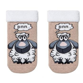 Conte Kids Sof-Tiki Beige Children's Socks With Lapel 14s - buy, prices for COSMOS - photo 1