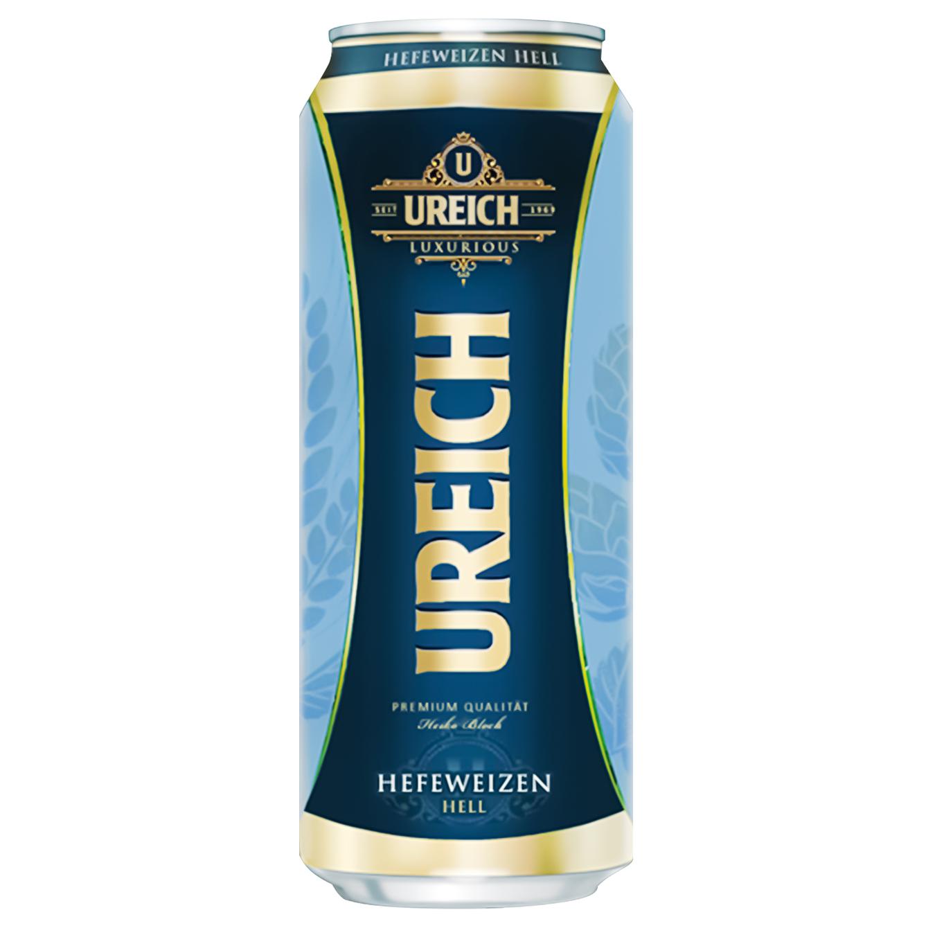 

Пиво Ureich Hefeweizen Hell светлое нефильтрованное 0,5л