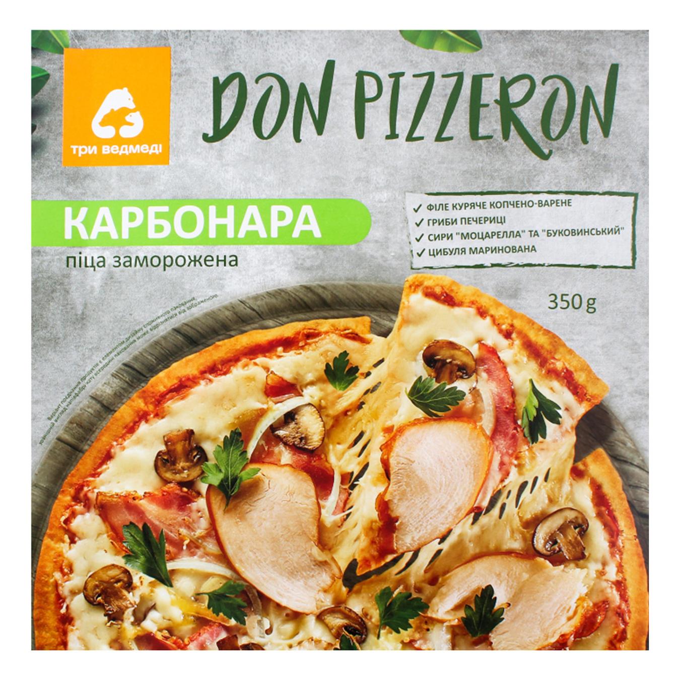 

Пицца Don Pizzeron Три Медведя карбонара 350г