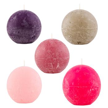 Bolsius Rustic Ball Candle Colors in Assortment 80mm - buy, prices for - photo 1
