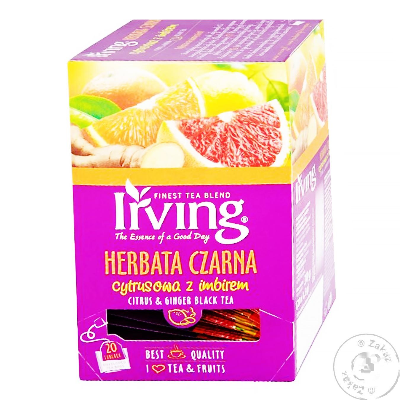 

Чай Irving лимон и имбирь черный 20шт