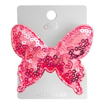 Dini Hand Made Butterfly Pink Hairpin With Sequins For Hair d-306 - buy, prices for - photo 1