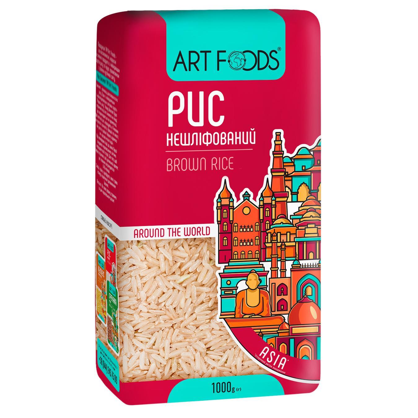 

Рис Art Foods длиннозерный нешлифованный 1кг