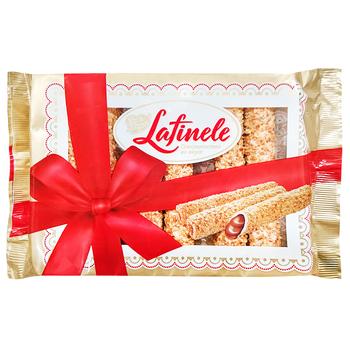 Znak Vkusa Lafinele Wafer Rolls with Chocolate Filling in Glaze with Peanuts 235g - buy, prices for EKO Market - photo 1