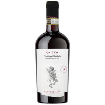 Вино Chicca Primivito di Manduria Dolce Naturale DOCG червоне солодке 15% 0,75л