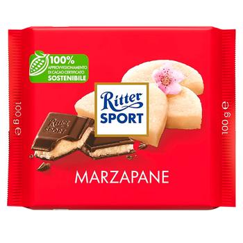 Шоколад чорний Ritter Sport марципан 100г - купити, ціни на МегаМаркет - фото 1