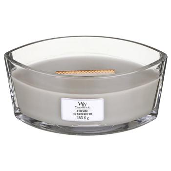 Свічка Woodwick Fireside Ellipse ароматична 453г