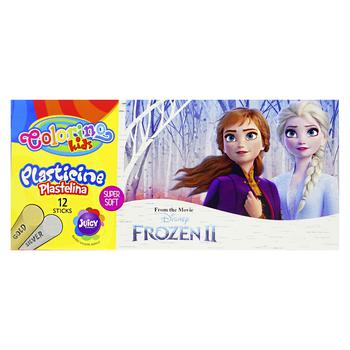 Пластилін Colorino Frozen II 12 кольорів 12шт