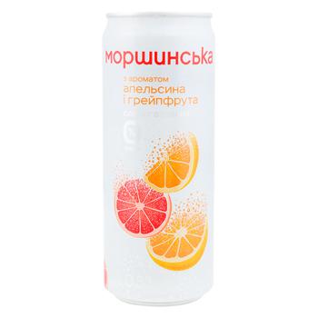 04820017002660 Вода Моршинська з ароматом апельсина і грейпфрута слабогазована 0,33л