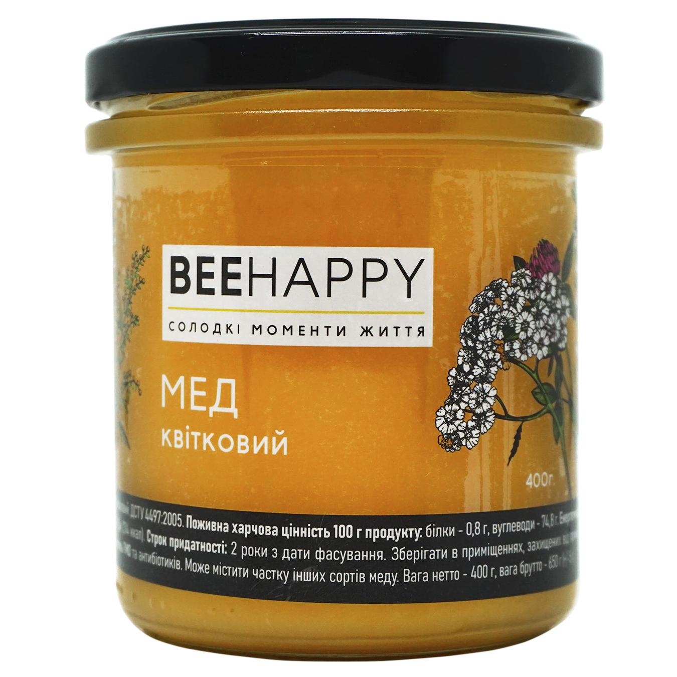 

Мед BeeHappy цветочный 400г