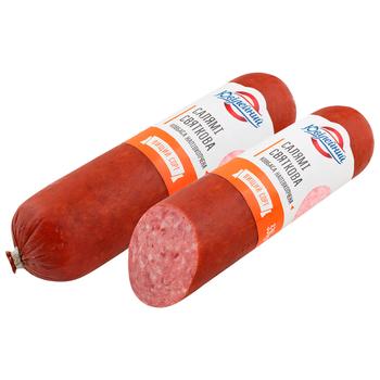 Yuvileyniy Svyatkova salami semi-smoked sausage 330g - buy, prices for METRO - photo 2