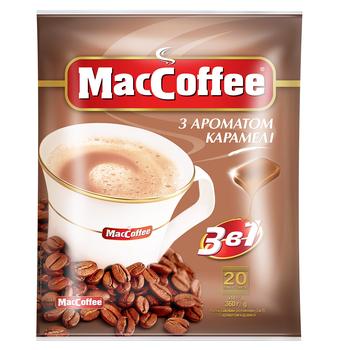 Напиток кофейный MacCoffee 3в1 Карамель растворимый 18г х 20шт
