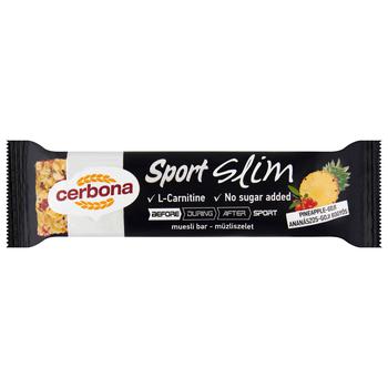 Cerbona Sport Slim Pineapple-Goji Muesli Bar 35g