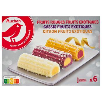 Десерт Auchan Фрукти Смородина Лимон 333г 6шт