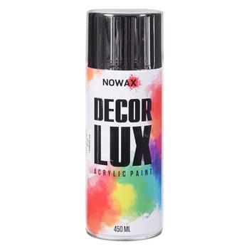 Краска Nowax Decor Lux черная глянцевая 450мл - купить, цены на Таврия В - фото 1