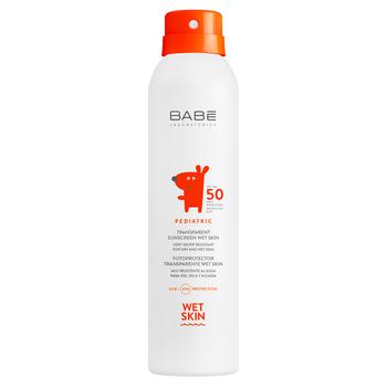 Babe Children's Sunscreen Transparent Waterproof Spray with Matting Effect SPF50+ 200ml - buy, prices for COSMOS - photo 1