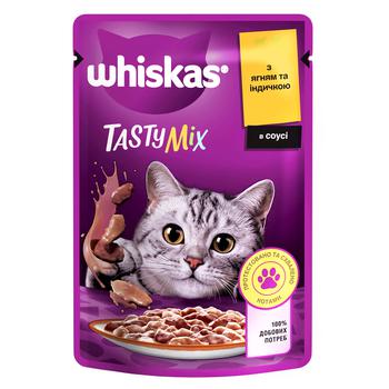 04770608262440 Корм для котiв Whiskas Tasty Mix Ягня та індичка 85г