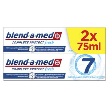 Blend-a-Med Complete Protect 7 Extra Freshness Toothpaste 2*75g - buy, prices for - photo 1