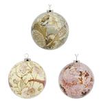 Flowers and Birds Christmas Ball 8cm