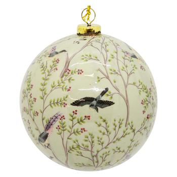 Koopman Flowers with Birds Christmas Ball 8cm - buy, prices for - photo 2