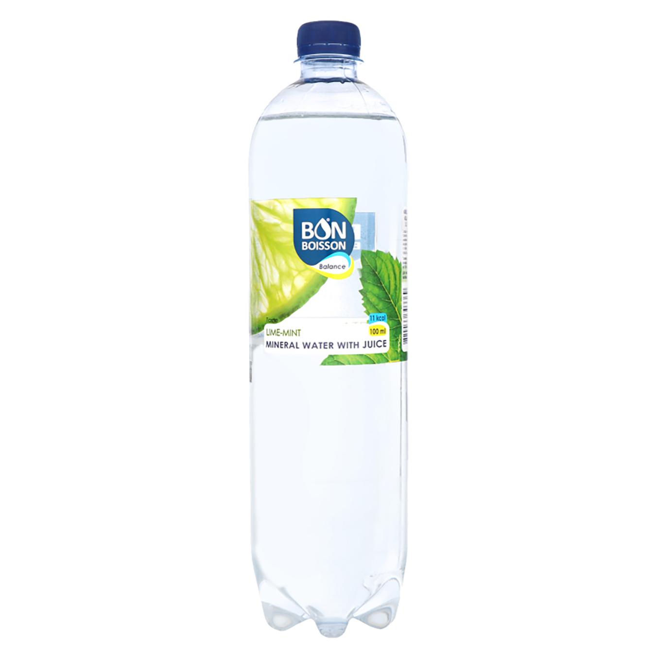 

Вода минеральная Bon Boisson негазированная с соком лайм-мята 1л