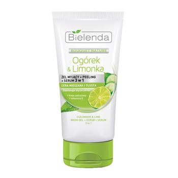 Bielenda Bouquet Nature Cucumber & Lime Wash Gel+Scrub+Serum 3in1 150g - buy, prices for NOVUS - photo 1