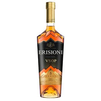 Коньяк Erisioni 5 років 40% 0,5л - купити, ціни на AlcoHub - фото 1