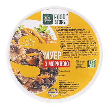 Гриб Муер Food Store 300 г маринований з морквою стак. п/п