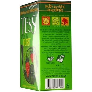 Чай зелений Tess Flirt з полуницею 90г купити, ціни на МегаМаркет - фото 3