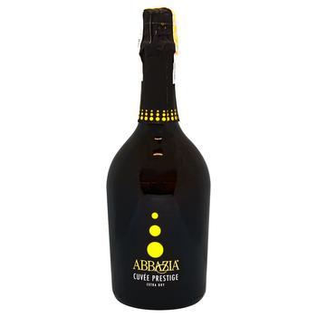 Вино игристое Abbazia Cuvee Prestige Spumante экстра сухое белое 11% 0,75л